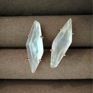 Kendra Scott Frosted Crystal Prism Drop Earrings - Pale Blue